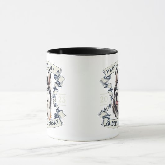 Sibirische Husky-Tasse Tasse (Zentrum)