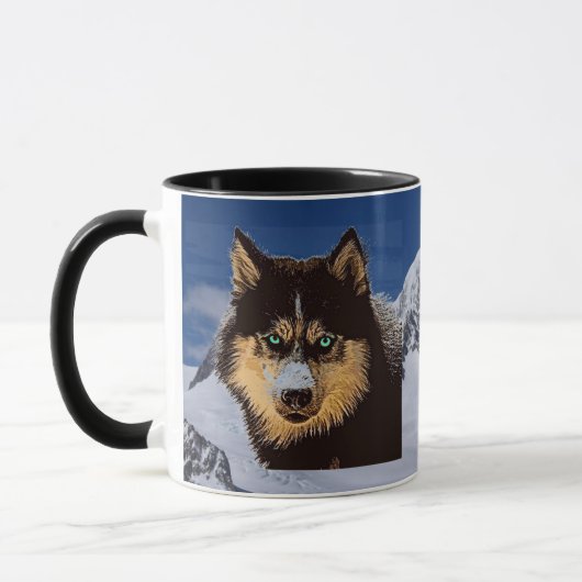 Sibirische Husky-Tasse Tasse (Links)