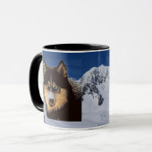 Sibirische Husky-Tasse Tasse (Vorderseite Links)