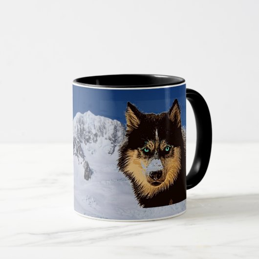 Sibirische Husky-Tasse Tasse (VorderseiteRechts)