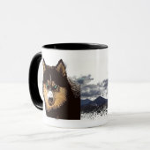 Sibirische Husky-Tasse Tasse (Vorderseite Links)