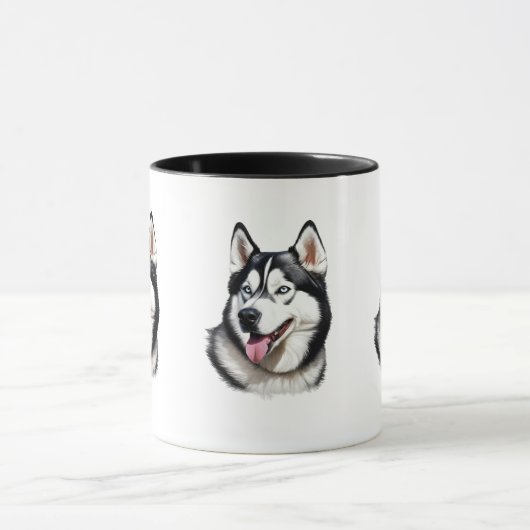 Sibirische Husky-Tasse Tasse (Zentrum)