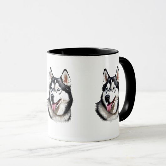 Sibirische Husky-Tasse Tasse (VorderseiteRechts)