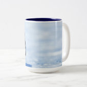 Sibirische Husky-Tasse Zweifarbige Tasse (VorderseiteRechts)