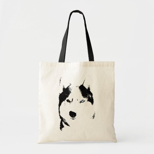 Sibirische Husky Tote Bag Husky Malamute Beach Bag Tragetasche (Vorne)