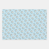 Sibirische Husky Welpenmalerei Copper Red Dog Art Geschenkpapier Set (Vorderseite)