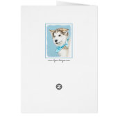 Sibirische Husky-Welpenmalerei - Original Hundesch (Hinten)