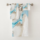 Sibirische Husky-Welpenmalerei - Original Hundesch Badhandtuch Set (Insitu)