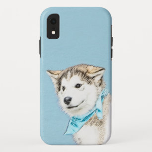 Sibirische Husky-Welpenmalerei - Original Hundesch Case-Mate iPhone Hülle