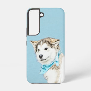 Sibirische Husky-Welpenmalerei - Original Hundesch Samsung Galaxy Hülle