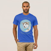 Sibirische Husky-Welpenmalerei - Original Hundesch T-Shirt (Vorne ganz)