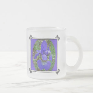 Sibirische Iris-Wildblume - Iris sibirica Mattglastasse