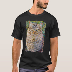 Sibirische Katze Artwear Niedlich Kitats Mama und T-Shirt