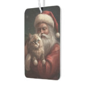 Sibirische Katze mit Weihnachtsmann Weihnachten Autolufterfrischer (Links)