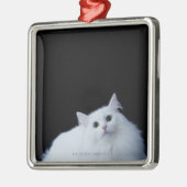 Sibirische Katze Silbernes Ornament (Links)