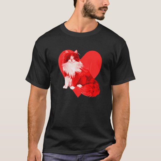 Sibirische Katze T-Shirt (Vorderseite)