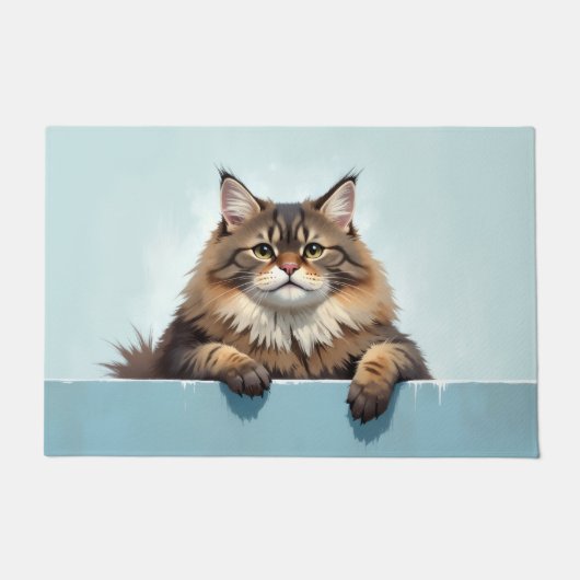 Sibirische Katzen Fußmatte Kunst (Vorderseite)