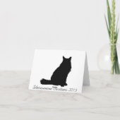 Sibirische Katzen-Mitteilungskarten Karte (Rückseite)