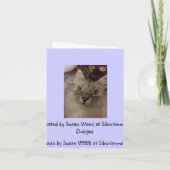 Sibirische Katzen-Mitteilungskarten Karte (Rückseite)