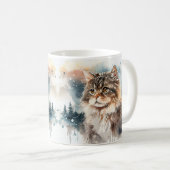 Sibirische Katzenjacke-Tasse Kaffeetasse (VorderseiteRechts)