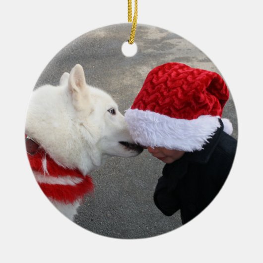 Sibirische Liebe Keramikornament (Vorne)