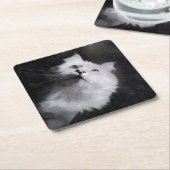 Sibirische Porträt-Untersetzer Rechteckiger Pappuntersetzer (angewinkelt)