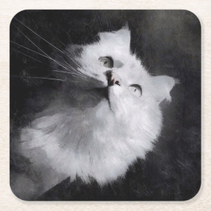 Sibirische Porträt-Untersetzer Rechteckiger Pappuntersetzer