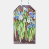 Sibirische Squill-Blue-Spring-Blume Geschenkanhänger (Vorderseite)