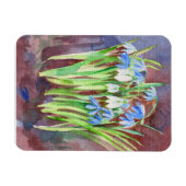 Sibirische Squill-Blue-Spring-Blume Magnet (Horizontal)