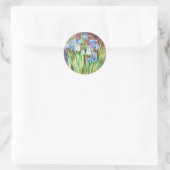 Sibirische Squill-Blue-Spring-Blume Runder Aufkleber (Tasche)