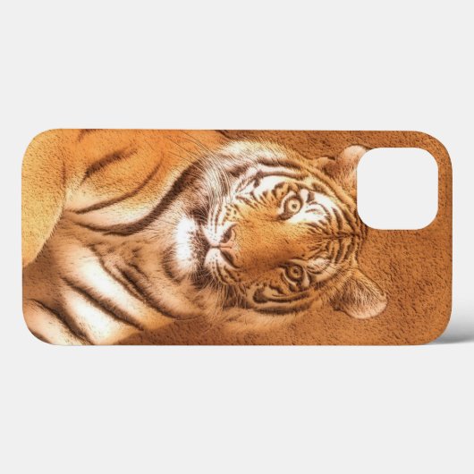Sibirische Tiger Art Case-Mate iPhone Hülle (Rückseite (Horizontal))