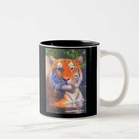 Sibirische Tiger-Tasse Zweifarbige Tasse (Rechts)
