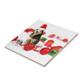 Sibirische Weihnachtsfeiertage mit Ornament-Gesche Fliese (Seite)