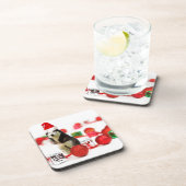 Sibirische Weihnachtsfeiertage mit Ornament-Gesche Getränkeuntersetzer (Rechte Seite)