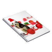 Sibirische Weihnachtsfeiertage mit Ornament-Gesche Notizblock (Rechte Seite)