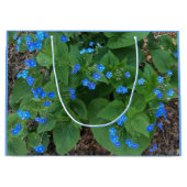 Sibirischer Bugloss - blau und grün - Große Geschenktüte (Vorderseite)