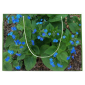 Sibirischer Bugloss - blau und grün - Große Geschenktüte (Vorderseite)