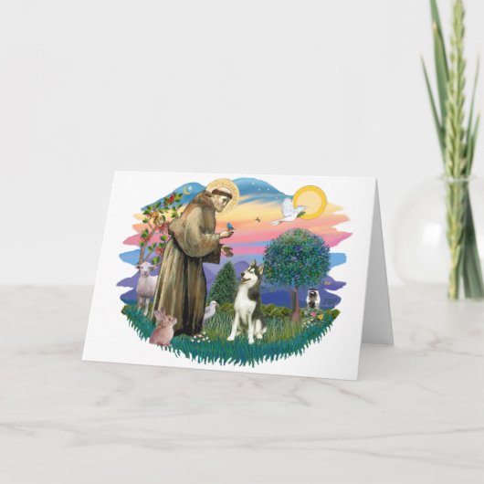 Sibirischer Husky (#3) Karte (Vorderseite)