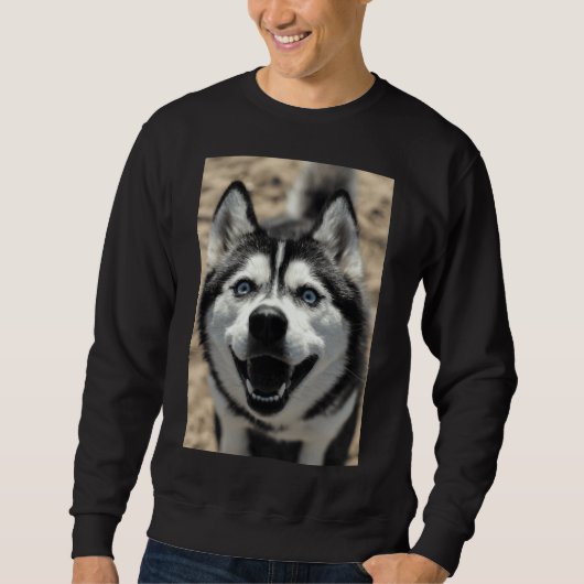 Sibirischer Husky 50 Sweatshirt (Vorderseite)