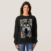 Sibirischer Husky 50 Sweatshirt (Vorne ganz)