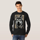 Sibirischer Husky 50 T-Shirt (Vorne ganz)