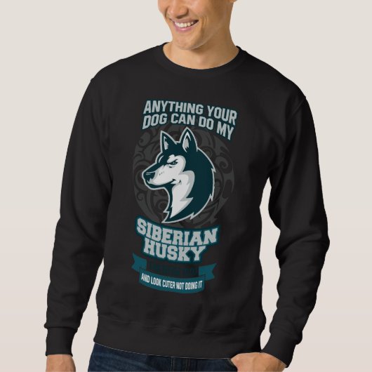 Sibirischer Husky 56 Sweatshirt (Vorderseite)