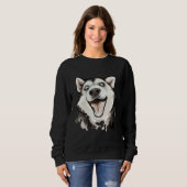 Sibirischer Husky 84 Sweatshirt (Vorne ganz)