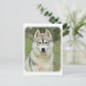 Sibirischer Husky 9L69D-14 Postkarte (Stehend Vorderseite)