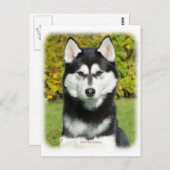 Sibirischer Husky 9P046D-49 Postkarte (Vorne/Hinten)