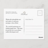 Sibirischer Husky am Lakeshore im Herbst - Sammeln Postkarte (Rückseite)