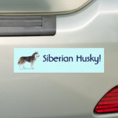 Sibirischer Husky! Autoaufkleber (Auf Auto)