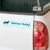 Sibirischer Husky! Autoaufkleber (Auf Lkw)
