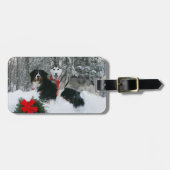 Sibirischer Husky Berneses Gepäckanhänger (Vorderseite horizontal)