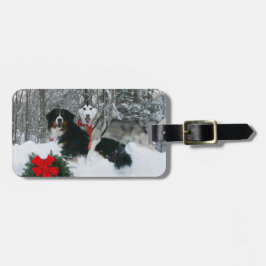 Sibirischer Husky Berneses Gepäckanhänger